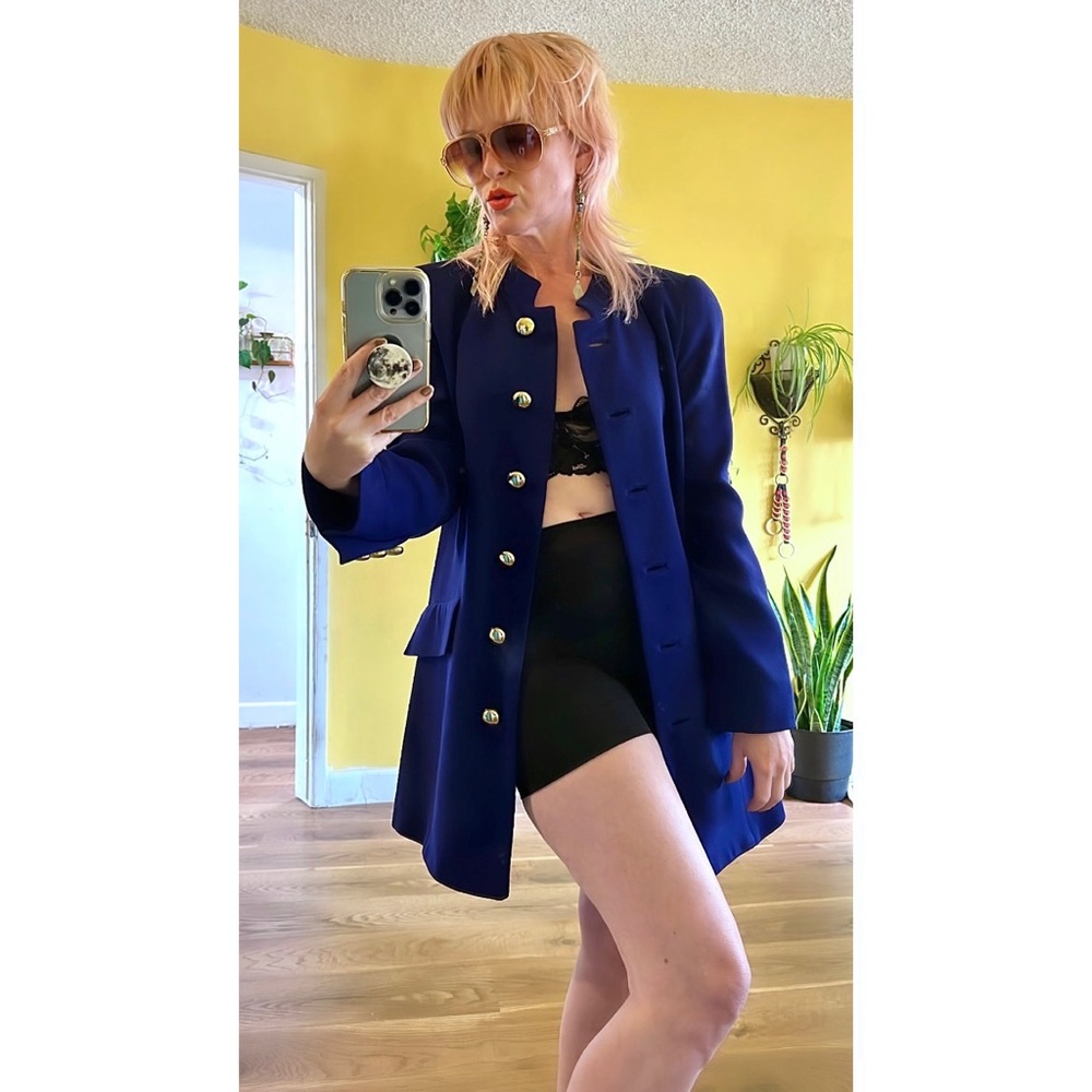 Vintage Mod Mini Dress Long Sleeve Jacket - Picture 9 of 10